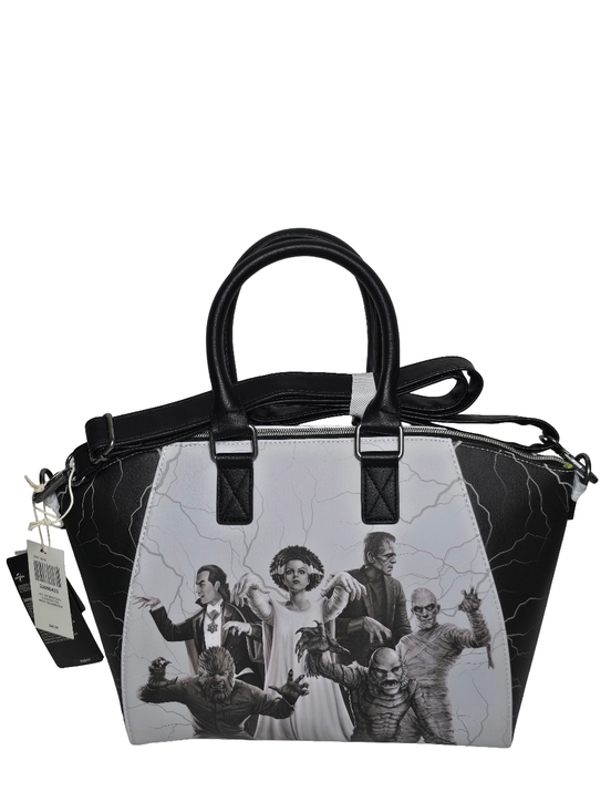 Loungefly Handbags - Loungefly Universal Monsters Satchel Glow in Dark Dracula Bride Mummy NWT